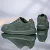 Women's Fashionable Low-Top Sneakers - Comfortable, Non-Slip, Versatile White Sneakers with Lace-Up Closure 4