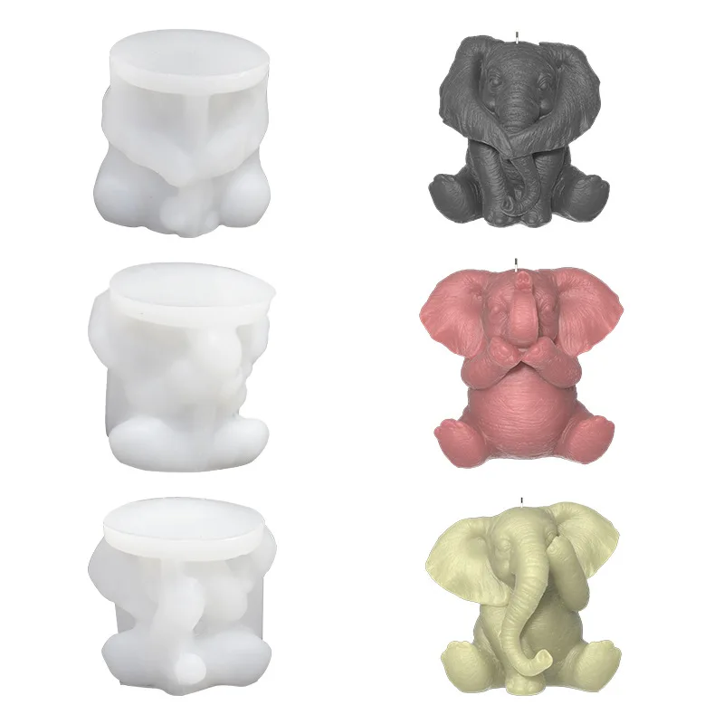 Stampini Silicone Animali 3D | 2 Pezzi Giraffa Ed Elefante | Per Sapone, Candele, Resina | Fai Da Te - Foto 11