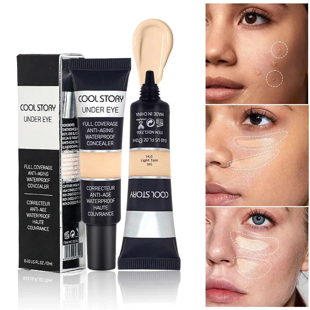 COOLSTORY Concealer covers acne marks, dark circles, body spots, tattoos, scars, eyes and face