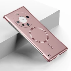 Luxury Ultra - Thin Frameless Magnetic Metal Phone Case - Matte Finish for Huawei Mate 70 (RGold)