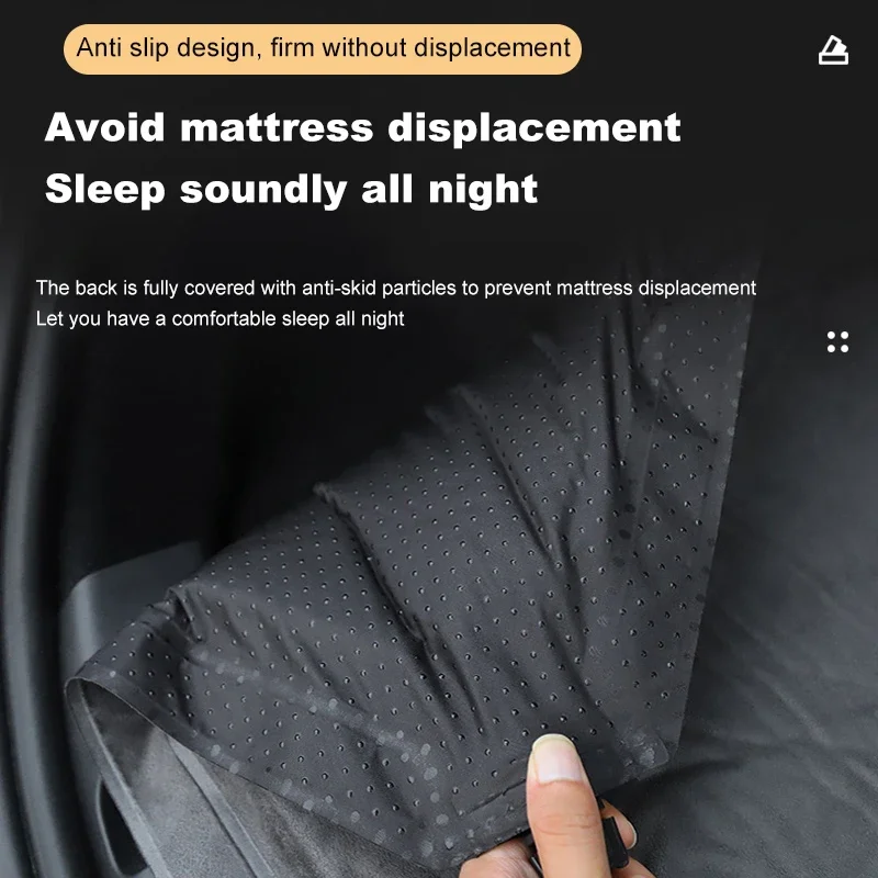 For Tesla Model 3 Model Y-Mattress Outdoor Camping High Quality Flocking Special Suede Fabric Cotton Car Travel Bed