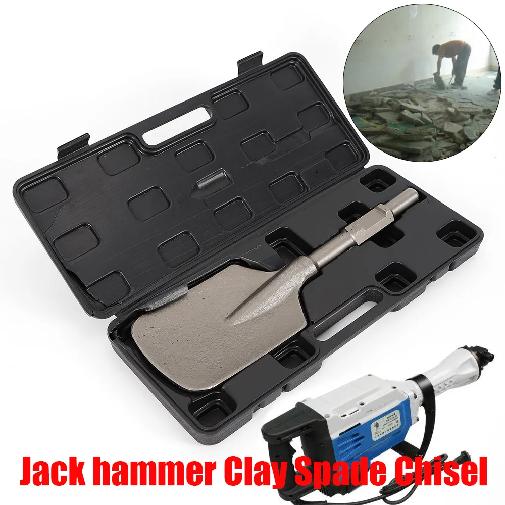 Electric Hammer Breaker Clay Spade Shovel Chisel Cutter Chisel Extra Wide Pointed Chisel Tipped 1.18inch Hex Shank electric hammer breaker clay spade shovel chisel cutter chisel extra wide pointed chisel tipped 1 18inch hex shank