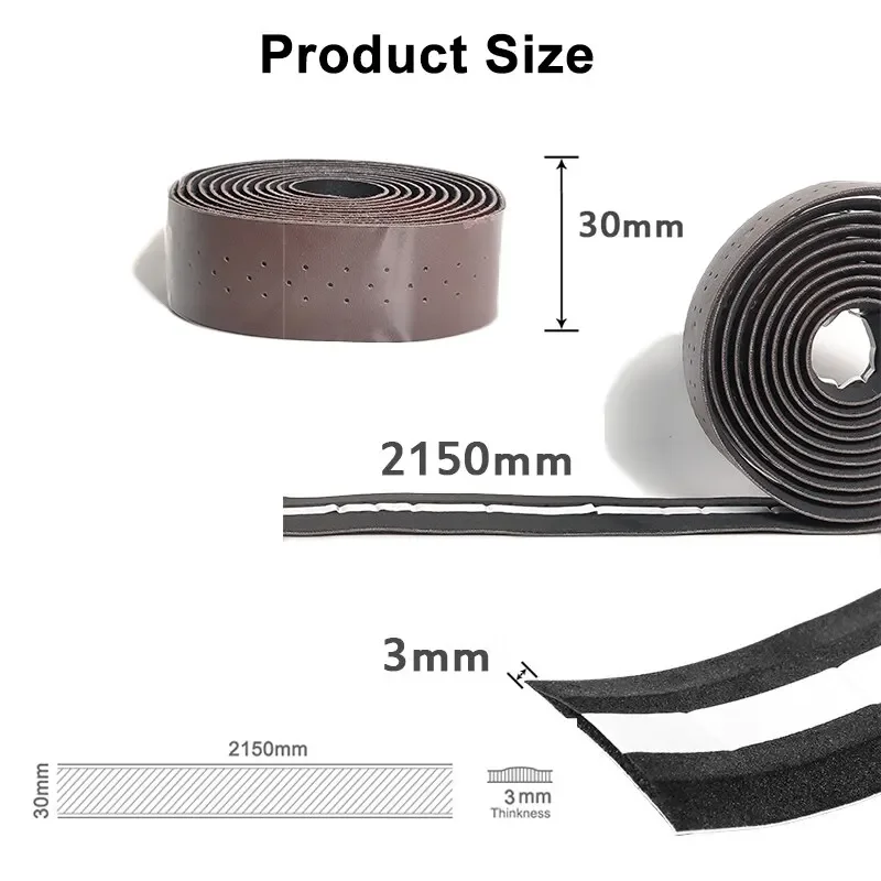 Outdoor Cycling Road Bike Breath Handlebar Tape Pu+EVA Soft Comfotable with Bar Plug Bike Parts bike handlebar tape