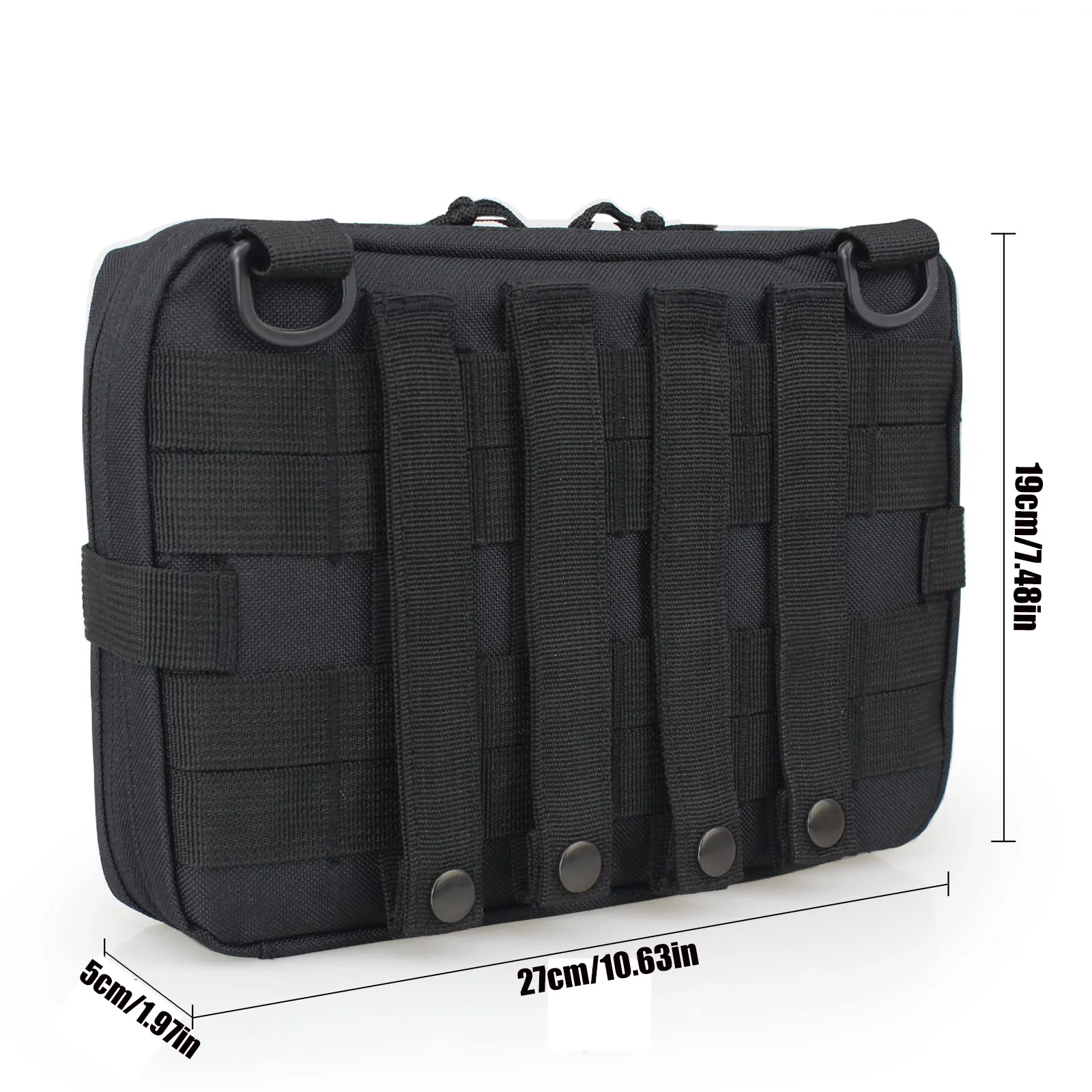 Tactical Nylon EDC Utility Pouch with Zipper for Camping