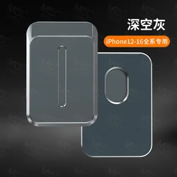 Magnetic Aluminum Alloy Card Wallet Holder with Card Slots (Grey A)
