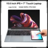 15.6 Inch IPS + 7'' Touch Screen Laptop Dual Screen Notebook Intel N100 Max 16G DDR4 M.2 2T SSD Slim Office PC Computer