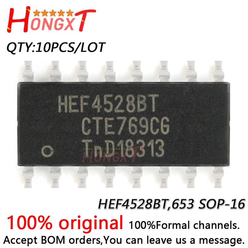 

10 шт., новинка 100%, HEF4528BT,653 Φ