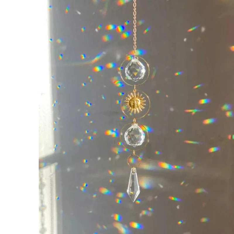 

Crystal Sun Catcher Window Hanging Prism Decoration Rainbow Window Decor