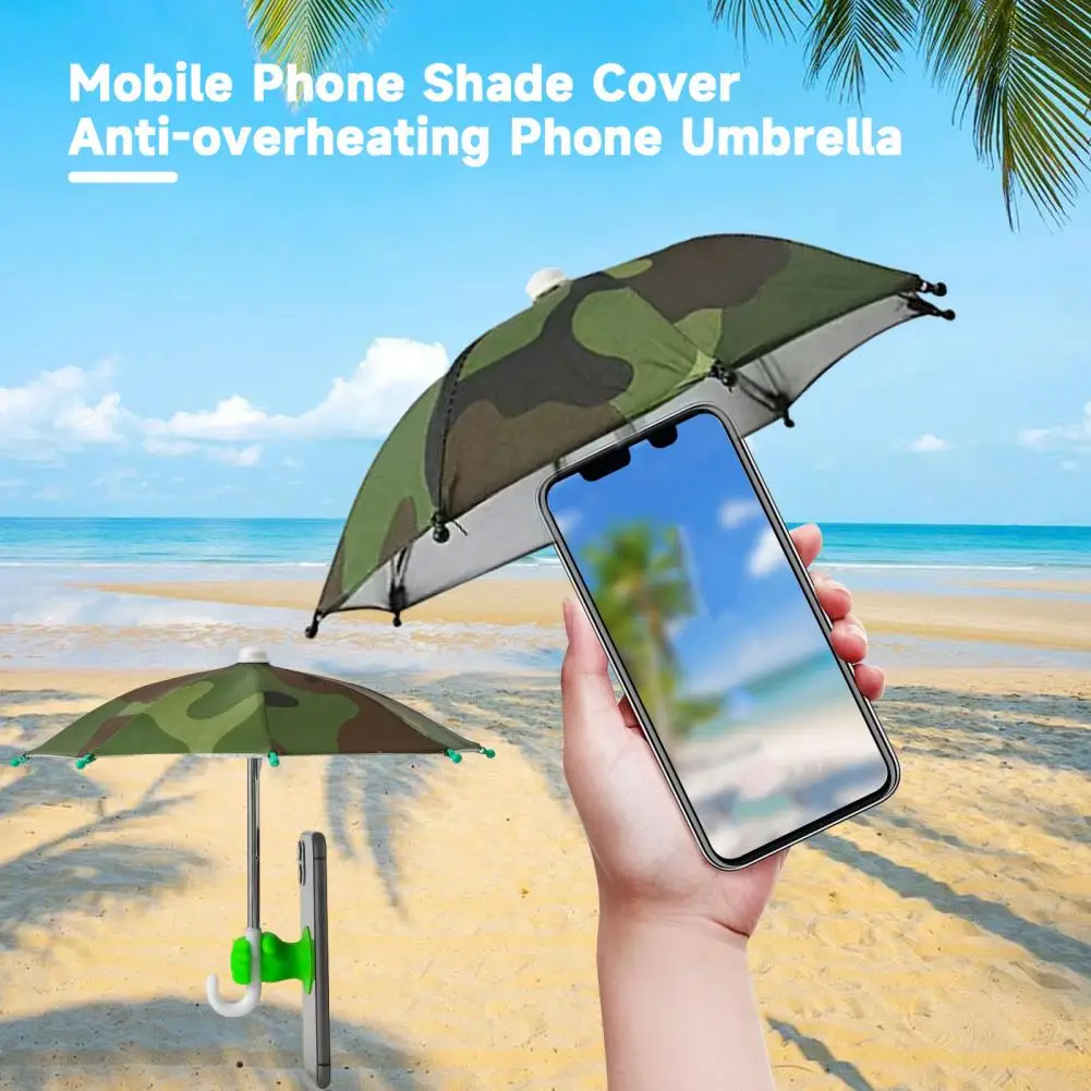 Phone Umbrella Fist Suction Cup UV Protection Universal Mini Windproof Sun Shade Mobile Phone Umbrella Accessories phone umbrella