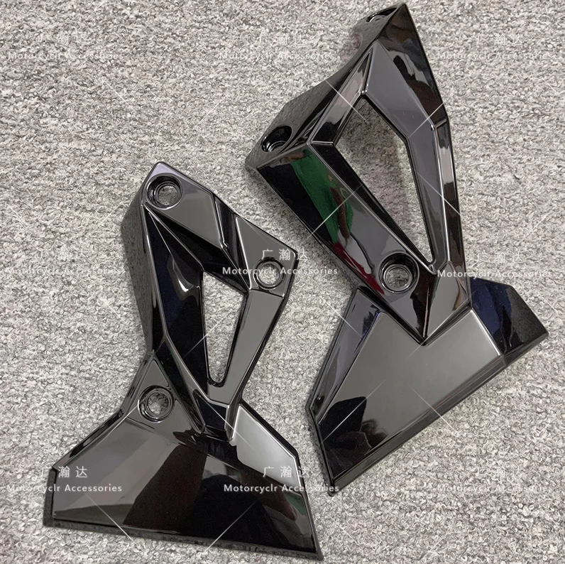 Glossy Black Side Frame Radiator Guard Fairing Fit For KAWASAKI Z400 Z 400 -