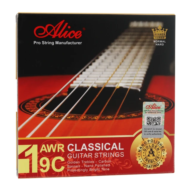 アリスAWR19Cクラシックギター弦ゴールデンカーボンシルバーメッキ 