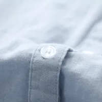 Femmes Blouses nouvelle mode à manches longues confortable bureau chemise coton fil décontracté hauts Blusas Femininas couleur unie 6