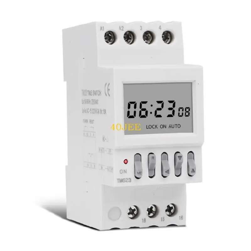 조명 팬 및 모터 단극용 40JE TM623 220V 디지털 타이머 스위치