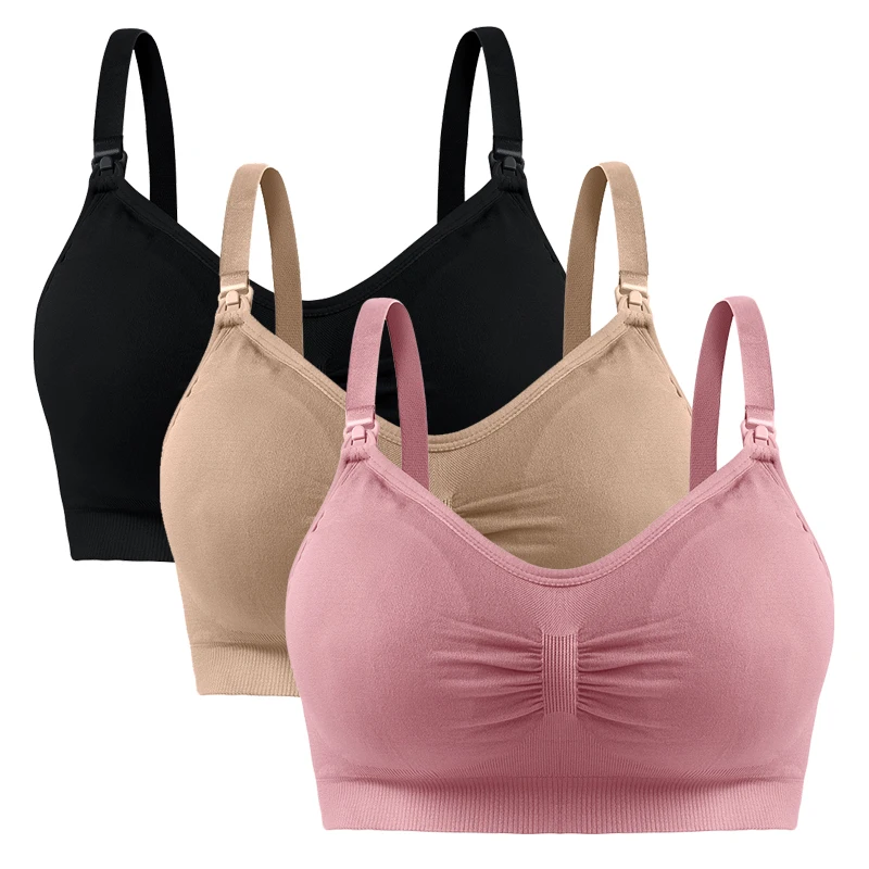 

Women Breastfeeding Bras Maternity Nursing Bra for Feeding Nursing Underwear Clothes for Pregnant Women Wirefree Breathable Bras
