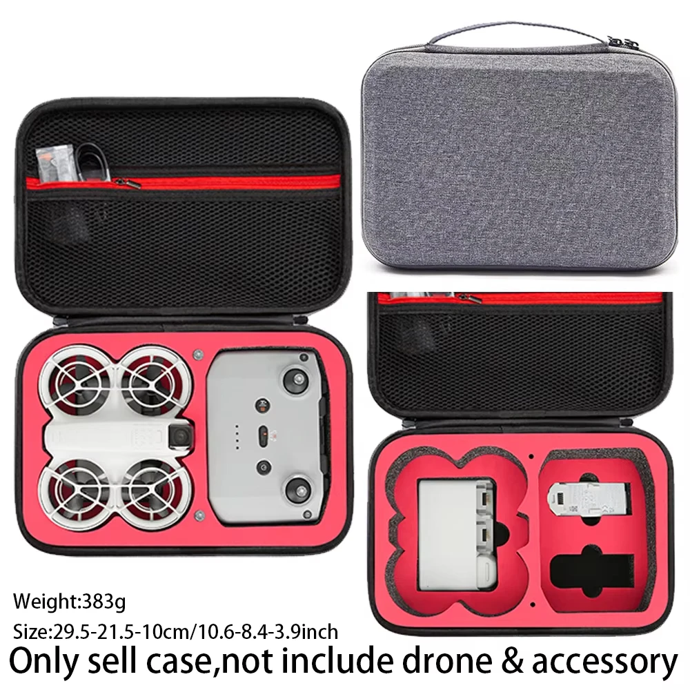Custodia Rigida Per DJI Neo 2 – Borsa Da Viaggio Con Scomparti Su Misura, Tracolla E Maniglia Antiscivolo