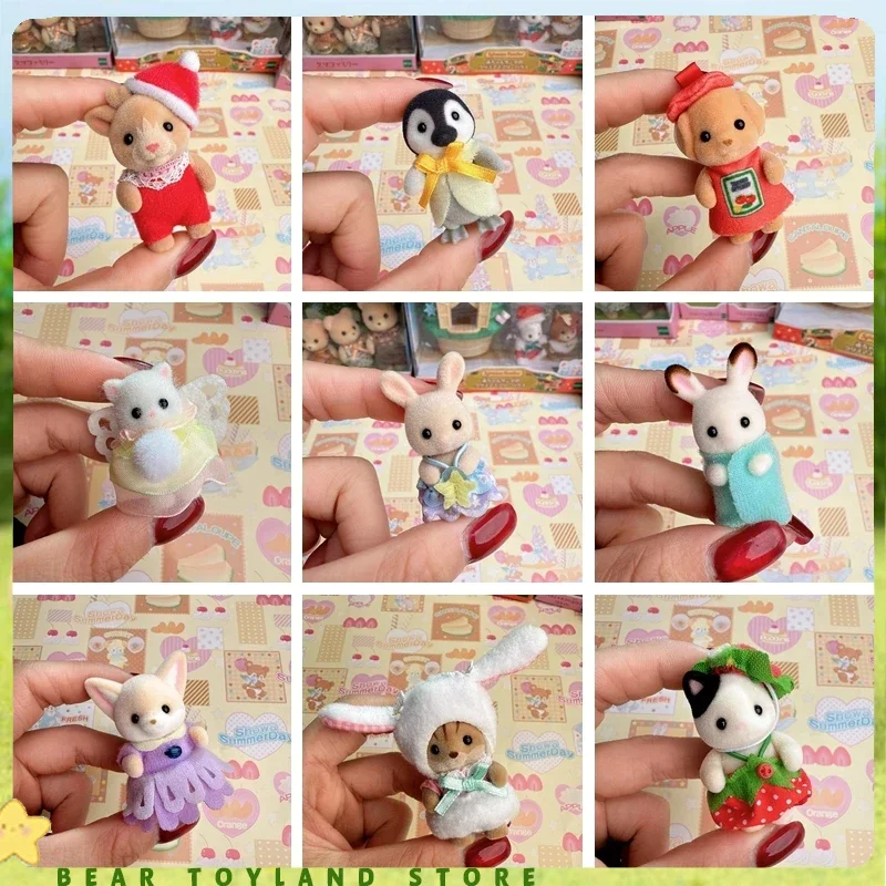 Sylvanian Families Ternurines Miniature Food Anime Gift Sets Calico Critters Figures for Children's Toys Cute Small Baby Figure 2 educational toys,animal toy set,pretend food toys