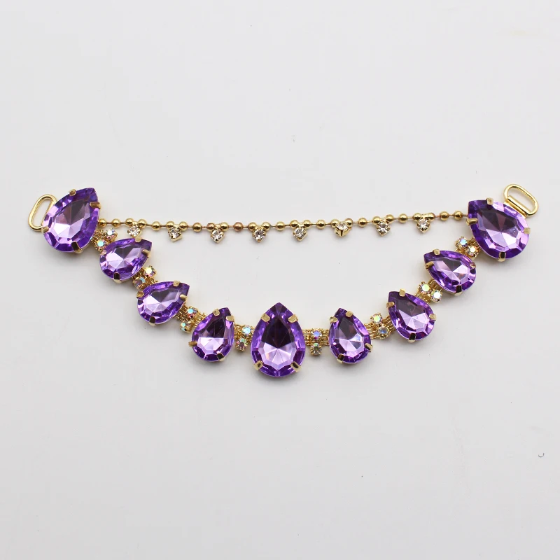 DIY su damlası taklidi balıksırtı terlik zincir moda kadın sandalet dekoratif aksesuarlar mayo bağlantı dekoratif zincir