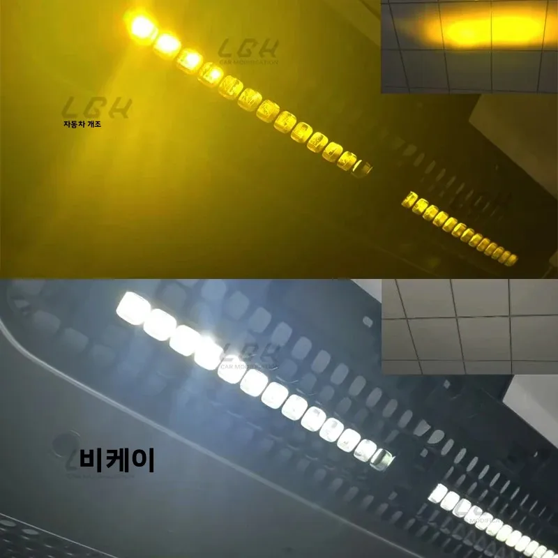 랜드로버 디펜더 L663 2020-2025, 숨겨진 하단 그릴 LED 스포트라이트 키트 방수 차량 외부 조명