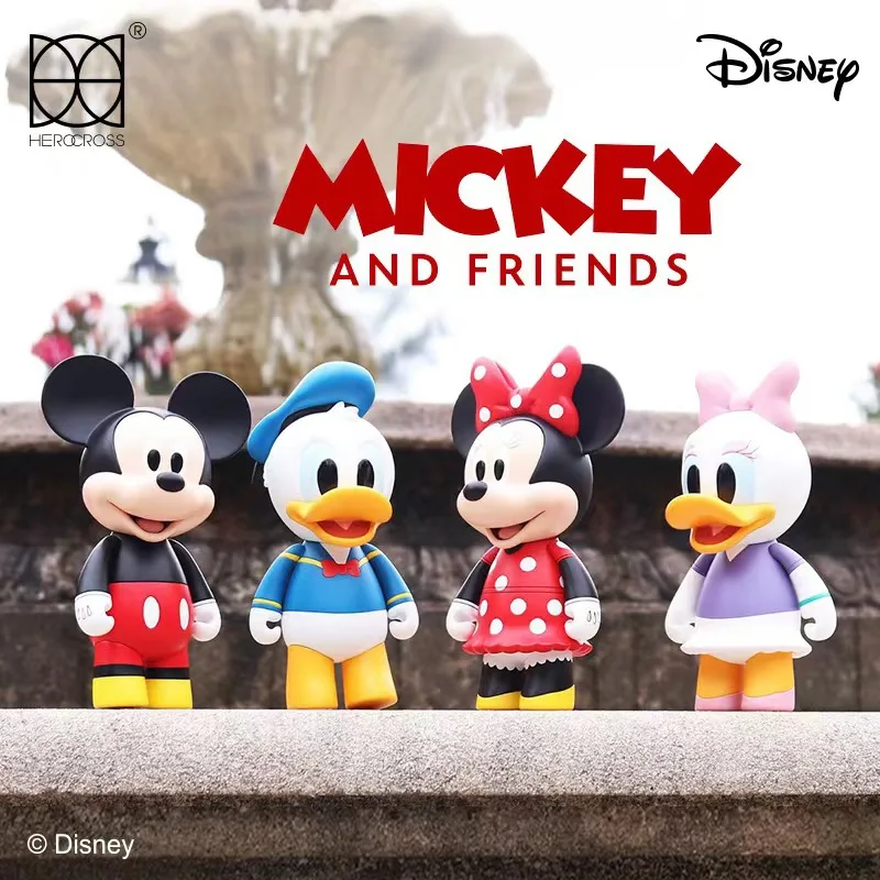 

18cm Genuine Disney Mickey Mouse Donald Duck Daisy Trendy Play Handmade Decoration For Girls Children's Birthday Christmas Gift