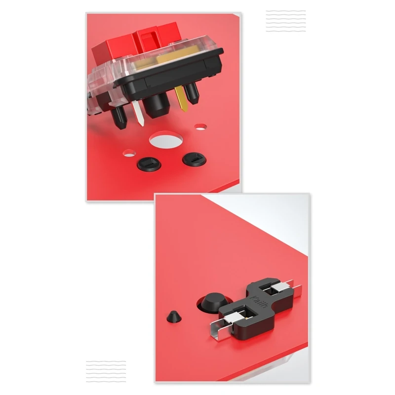 Kailh Quente Swap Soquete para Baixo Perfil 1350 Interruptores de Chocolate no Teclado Mecânico Pcb Tomada Faça Você Mesmo Modificação Base 100 Peças - Imagem 6