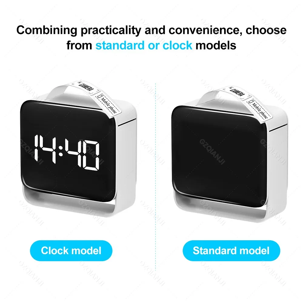 Mini Label Maker & Clock Style with Paper Roll for Storage, Office, Home, Sticker Machine, Mini Label Printer Portable Wireless