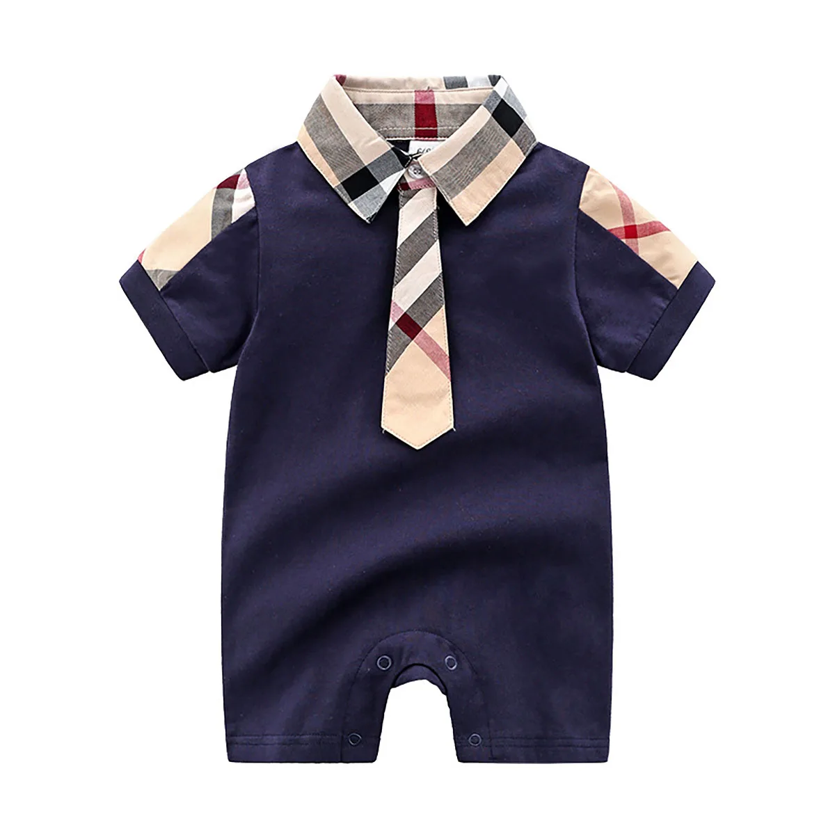 Gentle Tux Summer Baby Romper 1