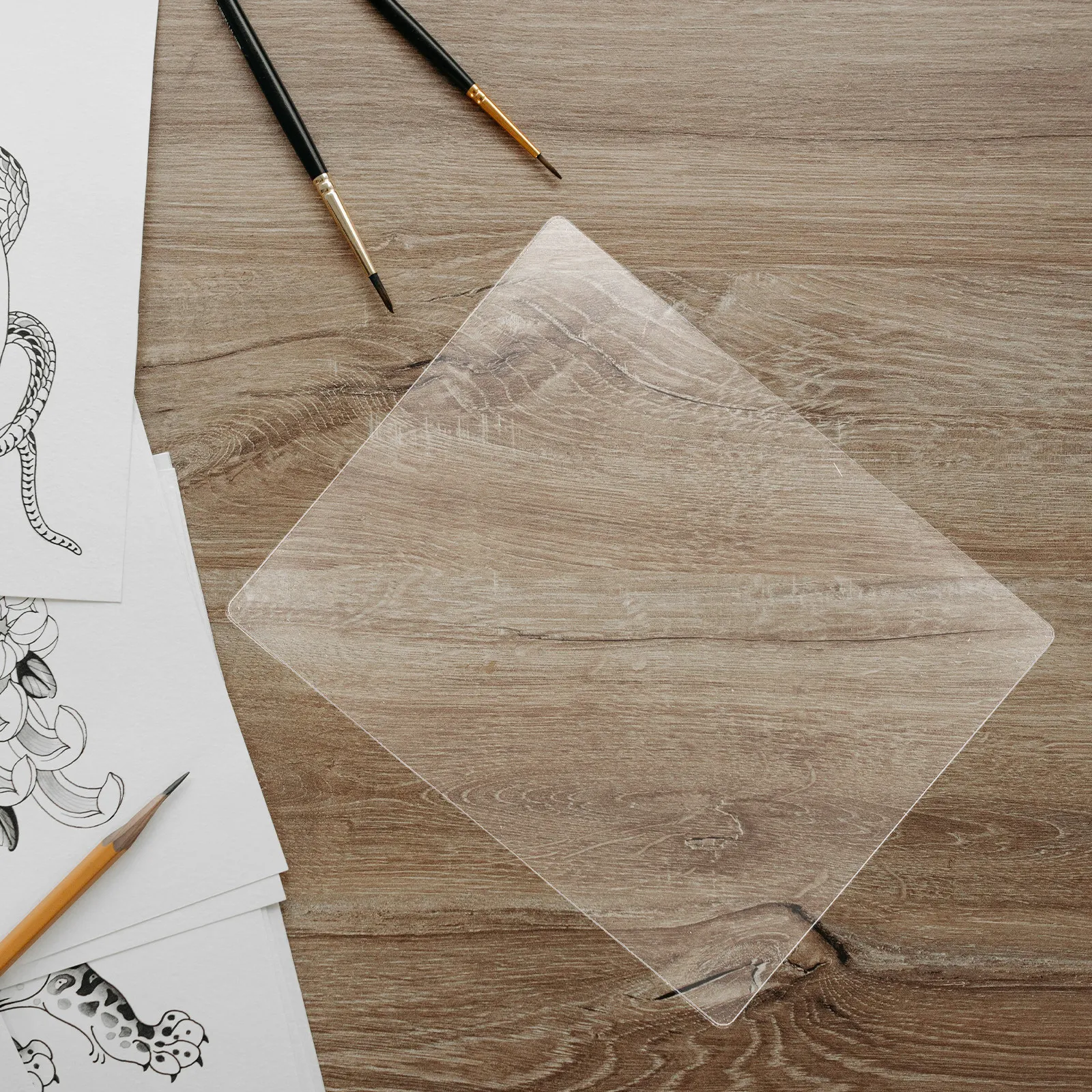 젤 프린팅 플레이트 8x10 부드럽고 유연한 논스틱 재사용 가능 젤 프레스 블록 모노프린팅 표면 카드 제작용