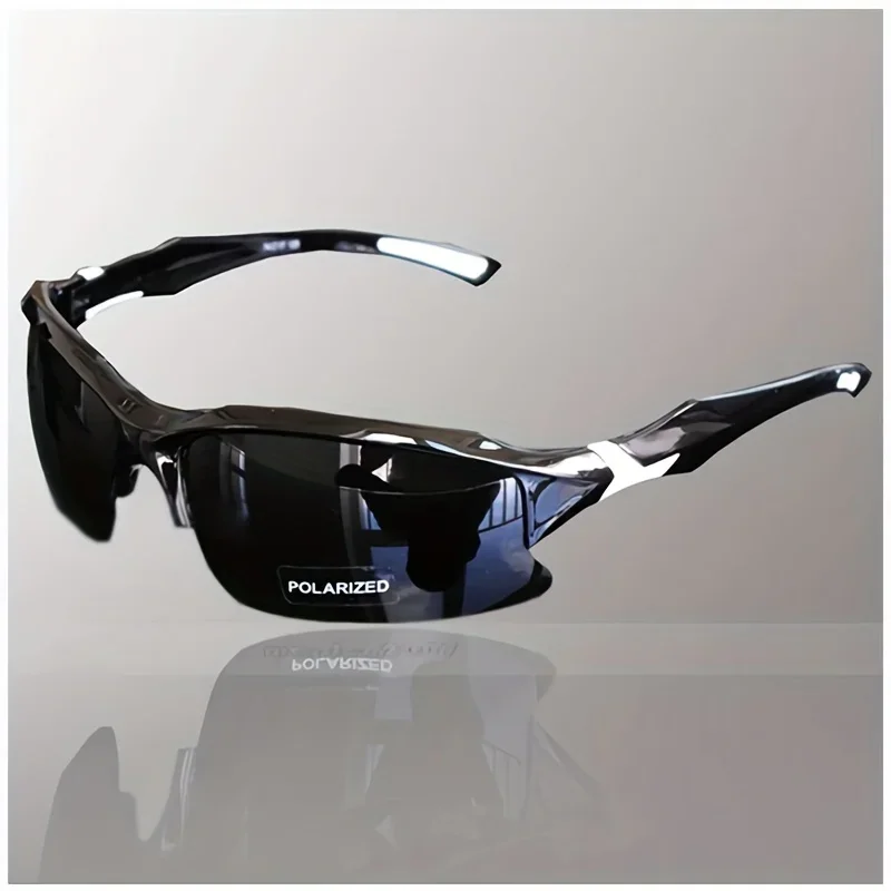 Polarized Sports Glasses Outdoor Polarized Fashionable Sports Glasses for Men and Women Windproof Suitable for Baseball Running Fishing Golf and Driving