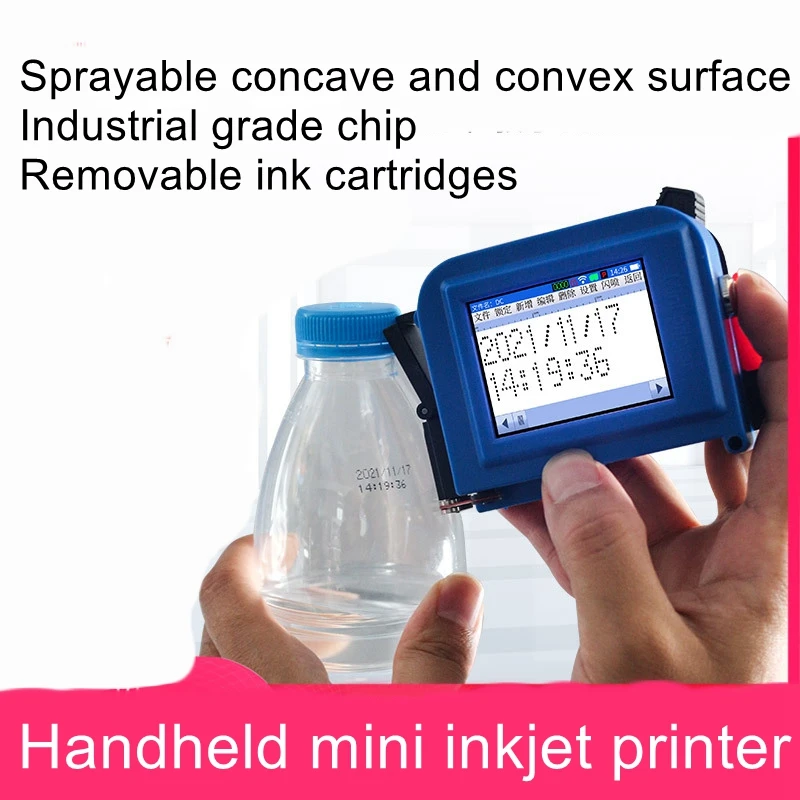 

Automatic handheld coding machine inkjet printer print production date bottle cap plastic packaging bag mini inkjet artifact