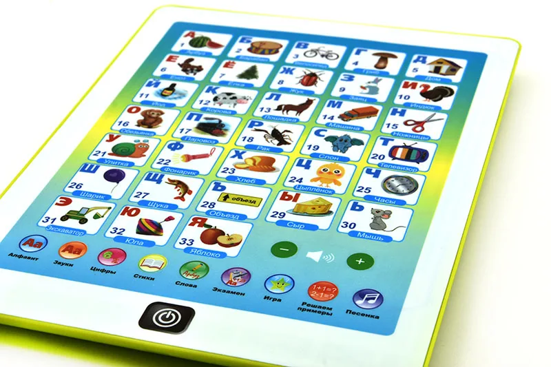 Kids Learning Pad Russian Tablet Point Reading Machine Early Educational Developmental Toy Gift for Baby educational learning toy