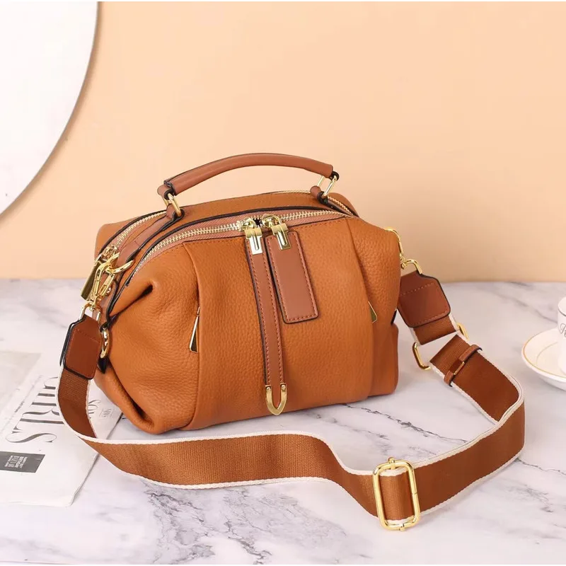 One Bag Shoulder Genuine Leather High-End Top Layer Cowhide For Women Casual High-Quality Messenger Versatile Luxury Crossbody