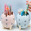 Cute Dinosaur Egg Detachable Pen Holder Organizer Pencil Pot Container Stationery Office Desktop Ornament Storage Box Kids Gift 1