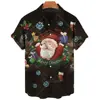 Men's Christmas Shirt, 3d Santa Print Short Sleeve T-shirt, Holiday Party Casual Christmas Shirt, Oversized T-shirt, 2022 Shirt 2