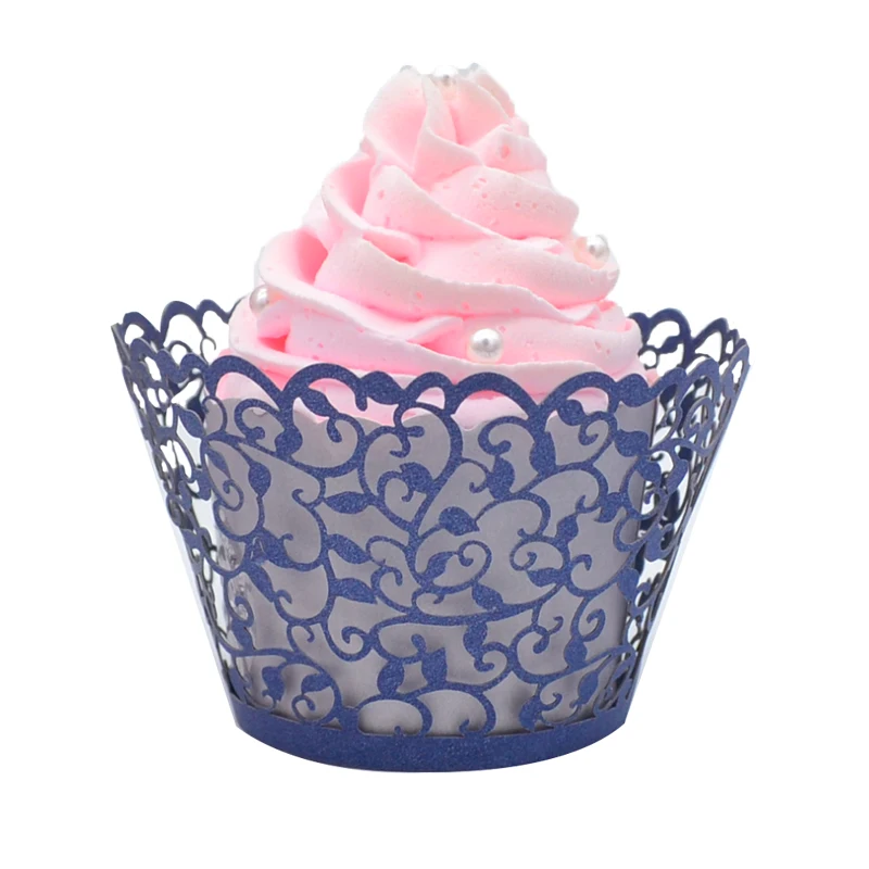 

Обертка для кексов с лазерной резкой, кружевной дизайн, свадебная поставка, украшение для торта в виде башни, держатель для кексов, Топпер для вечерние НКИ