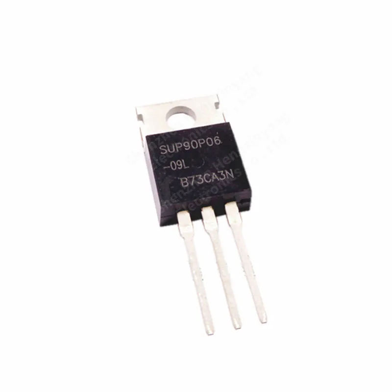 SUP90P06-09L-E3 field effect MOS tube P channel 60V/90A in line TO220 10PCS