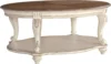Realyn Casual Cottage Coffee Table, Antique White & Brown 2