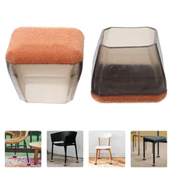8 Pcs Table and Chair Foot Leg Protectors Caps Hardwood Floor Chair Caps For Legs Boots Covers