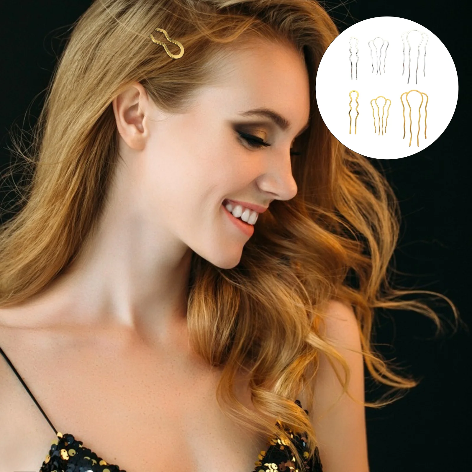 

6 Pcs Hair Pin Simple U-shaped Hairpin Clips Type Hairpins Women Vintage Headwear Women's