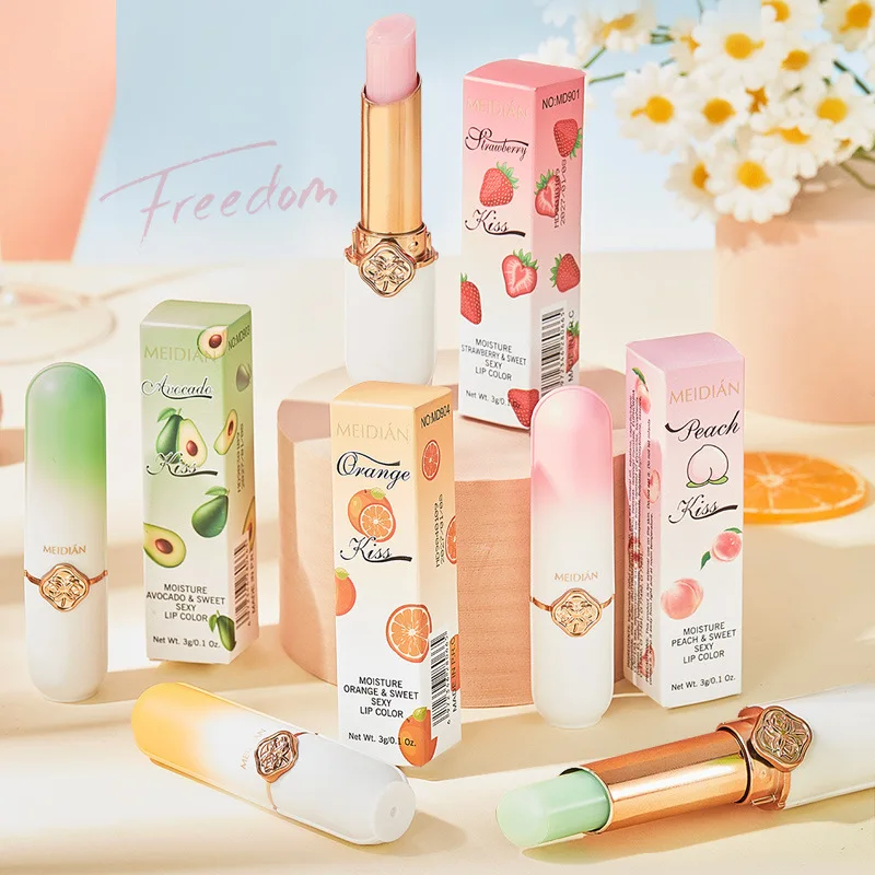 PeachTintedLipBalmsPHLipColorChangingLipstickBalmStainKorean