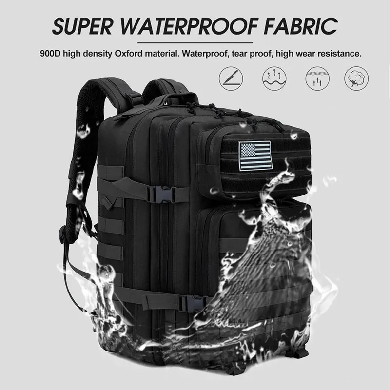 3P School Pack Molle Pack For Trekking Hunting Bag 50L Man Tactical Backpacks Outdoor Traveling Bags Outdoor 3
