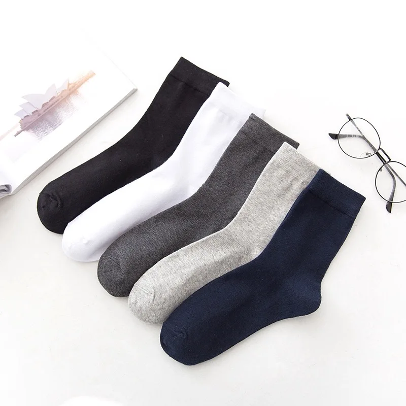 남성용 순면 비즈니스 양말, 하이 퀄리티 면 탈취제, 통기성 긴 양말, 캐주얼 ..