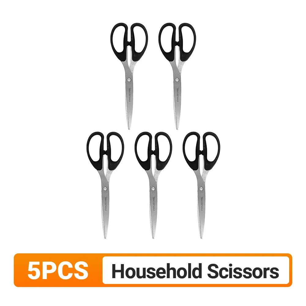 7.9" Scissors, Stainless Steel Blades, Soft Grip Handle, Suitable for Households,Offices and Schools, All Purpose - 6