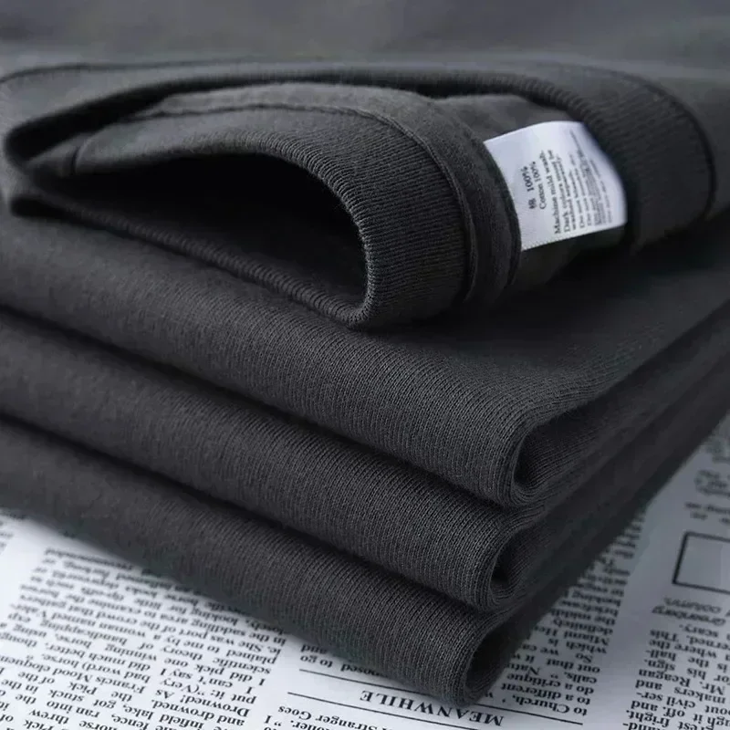 New Summer Men's Sports T-Shirt Solid Color Fashion Print Jogging Breathable Cotton Tees Harajuku O-Neck Short Sleeve Tops Cloth