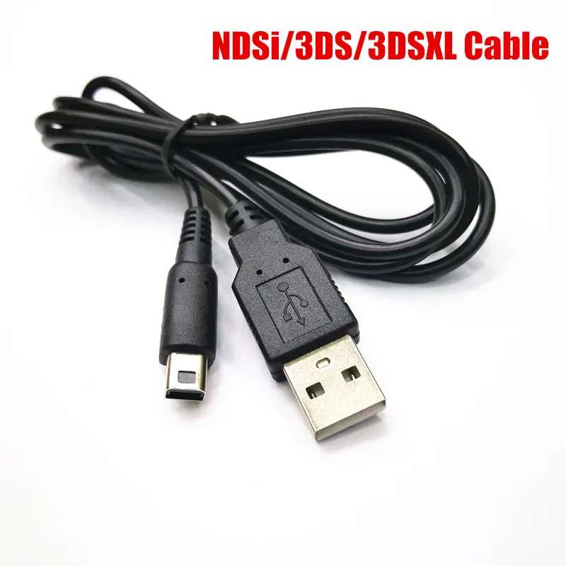 

Шнур питания USB для Nintendo 3DS DSi NDSI XL, 50 шт., черный, 1,2 м
