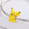 MINISO Pikachu Pica Pica Pendant 925 Silver Charm Fit Original Brand Bracelet Bangle Diy Dangle Women Girl Jewelry Brithday Gift 3