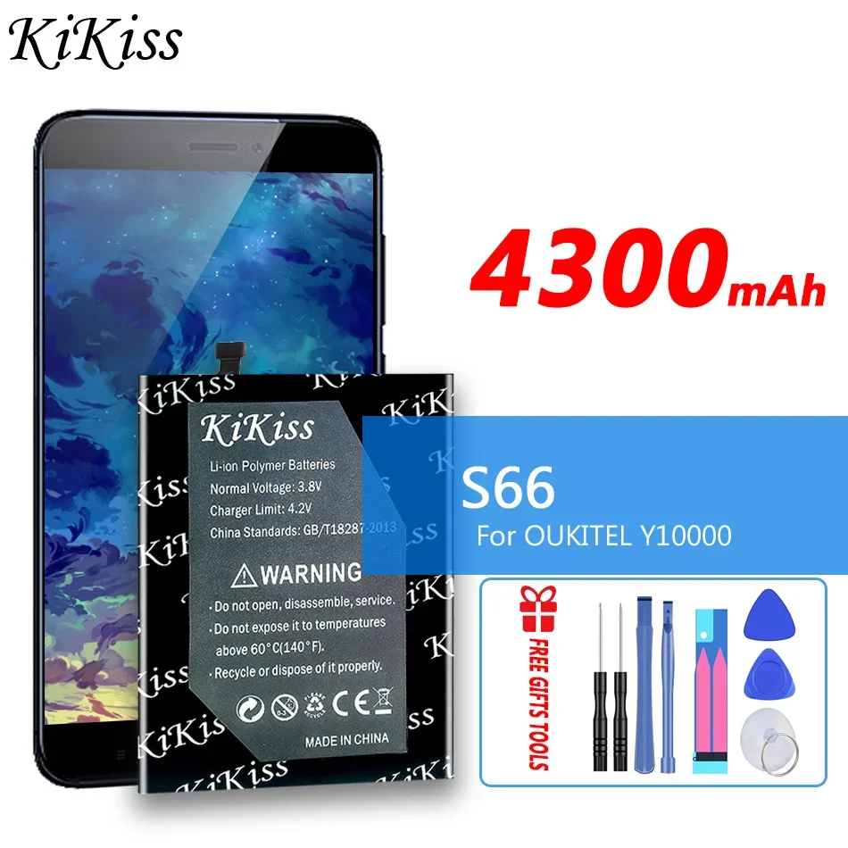 

Аккумулятор 4300mAh KiKiss S66 (Y10000) для OUKITEL Y10000 мобильный телефон