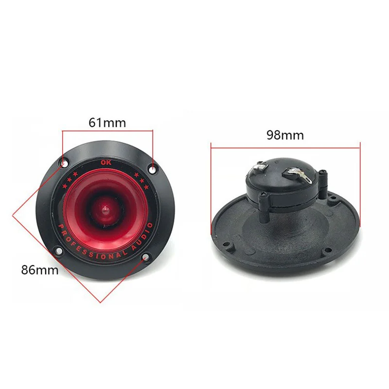 2 adet Piezoelektrik Tweeter 3 "Ses Hoparlör Tiz Seramik Piezo Hoparlör PA/DJ Tweeter'lar Ev Subwoofer Sahne Sesi