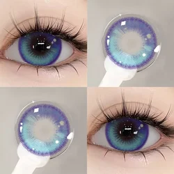 Bio - essence Vibrant Pink Prescription Color Contact Lenses (Blue)