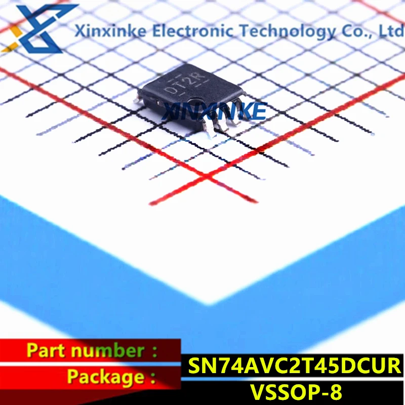 

SN74AVC2T45DCUR 74AVC2T45 VSSOP-8 Mark: DT2R Translation - Voltage Levels Dual Bit Bus TRANSCEIVER Logic ICs Brand New Original