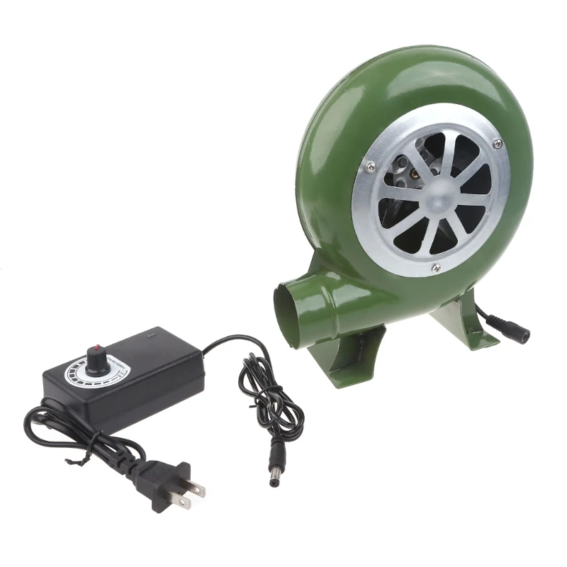 Electric Blower Fan 100v 220v AC100-240V Suitable For Barbecue Mini Blacksmith Forges With Speed Adapter bbq fan barbecue blower air blower hand blower